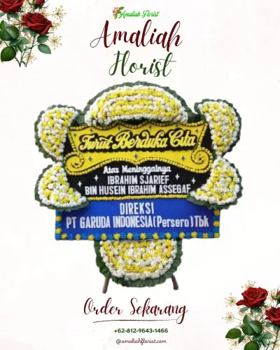 Papan Bunga Duka di Tumpeng