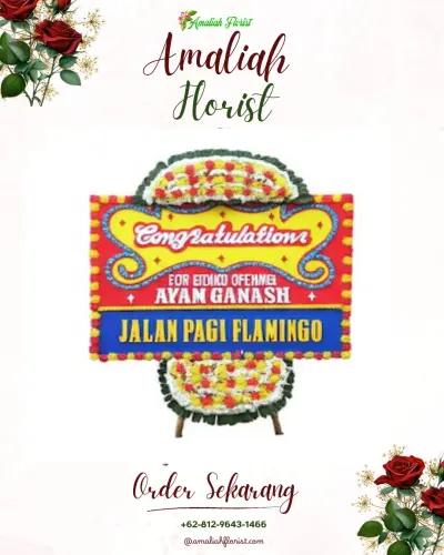 Bunga Papan Congratulation di Tumpeng